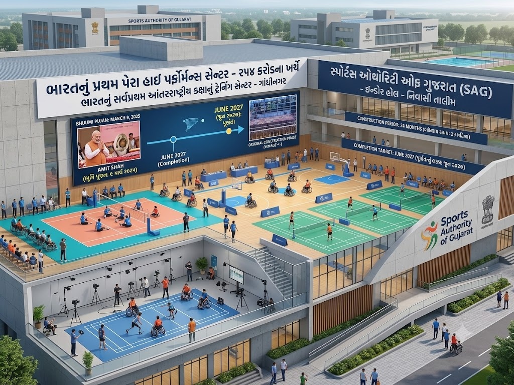 ગાંધીનગરમાં સાકાર થઈ રહ્યું છે ભારતનું પ્રથમ ‘પેરા હાઈ પરફોર્મન્સ સેન્ટર’!