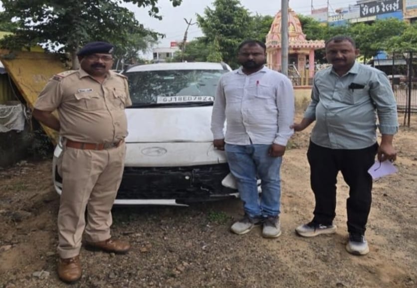 ચિલોડા હિટ એન્ડ રન કેસમાં ફરાર કારચાલક ઝડપાયો